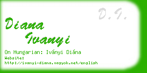 diana ivanyi business card